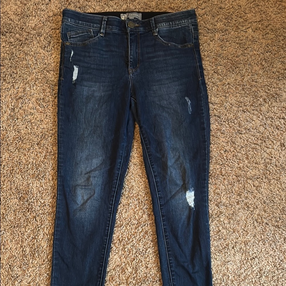 Wit & Wisdom Blue Ankle Cropped Jeans